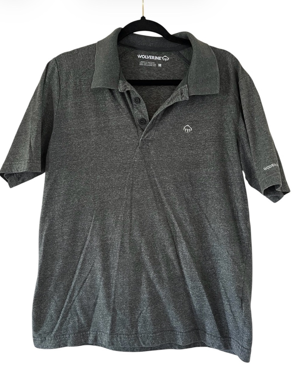 Wolverine Men's Charcoal Heather Polo